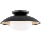 Mitzi - Cadence Semi Flush Mount - H368601M-BLK/GL | Montreal Lighting & Hardware