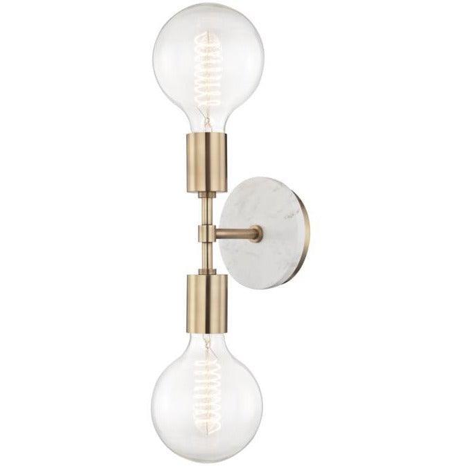 Mitzi - Chloe Double Wall Sconce - H110102-AGB | Montreal Lighting & Hardware