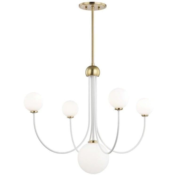 Mitzi - Coco Chandelier - H234805-AGB/WH | Montreal Lighting & Hardware