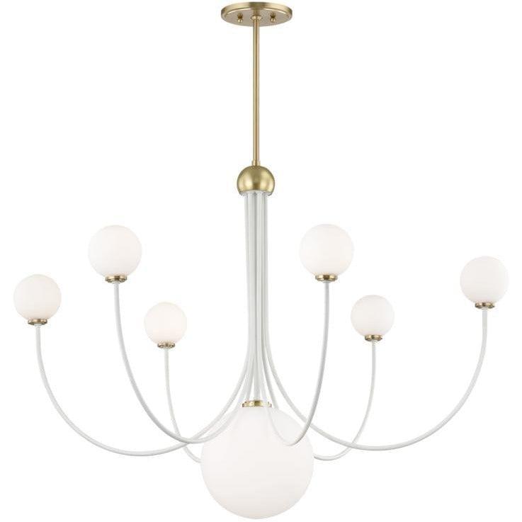 Mitzi - Coco Chandelier - H234807-AGB/WH | Montreal Lighting & Hardware