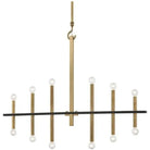 Mitzi - Colette Chandelier - H296812-AGB/BK | Montreal Lighting & Hardware