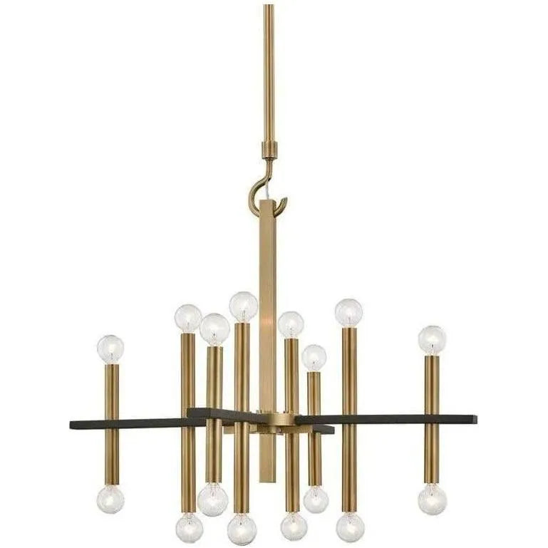 Mitzi - Colette Chandelier - H296812-AGB/BK | Montreal Lighting & Hardware