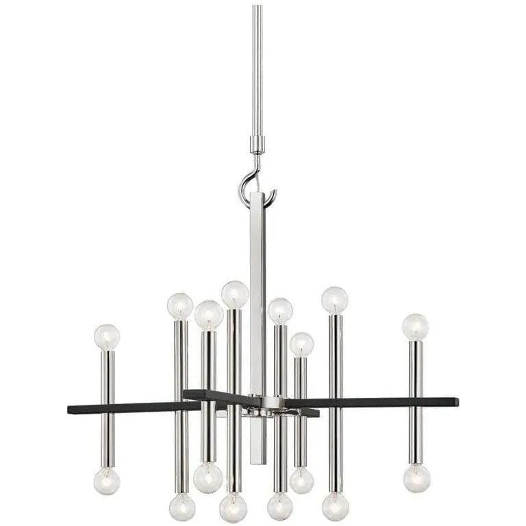 Mitzi - Colette Chandelier - H296816-PN/BK | Montreal Lighting & Hardware
