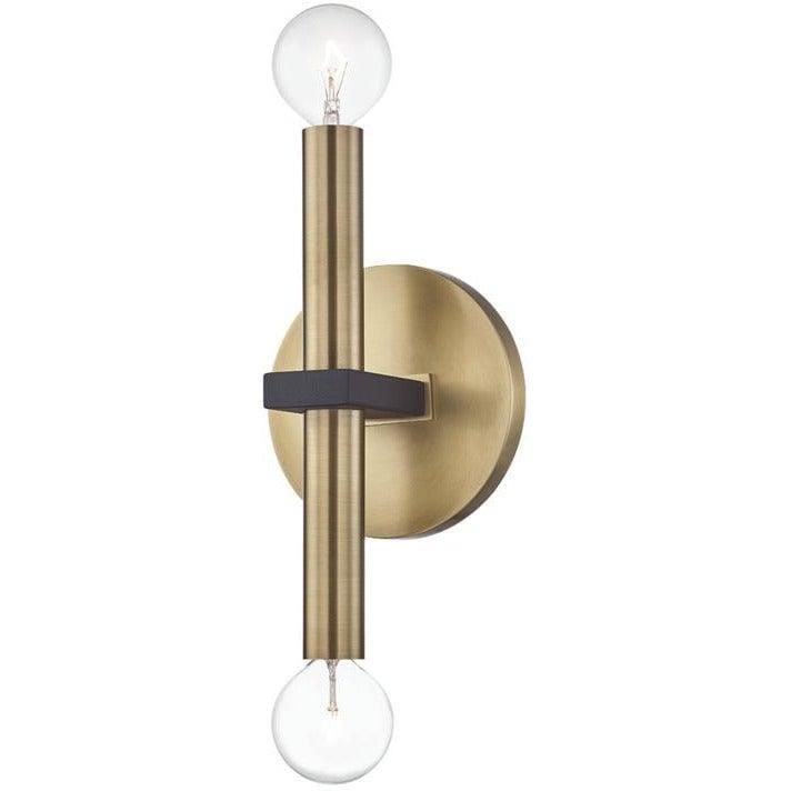 Mitzi - Colette Wall Sconce - H296102-AGB/BK | Montreal Lighting & Hardware