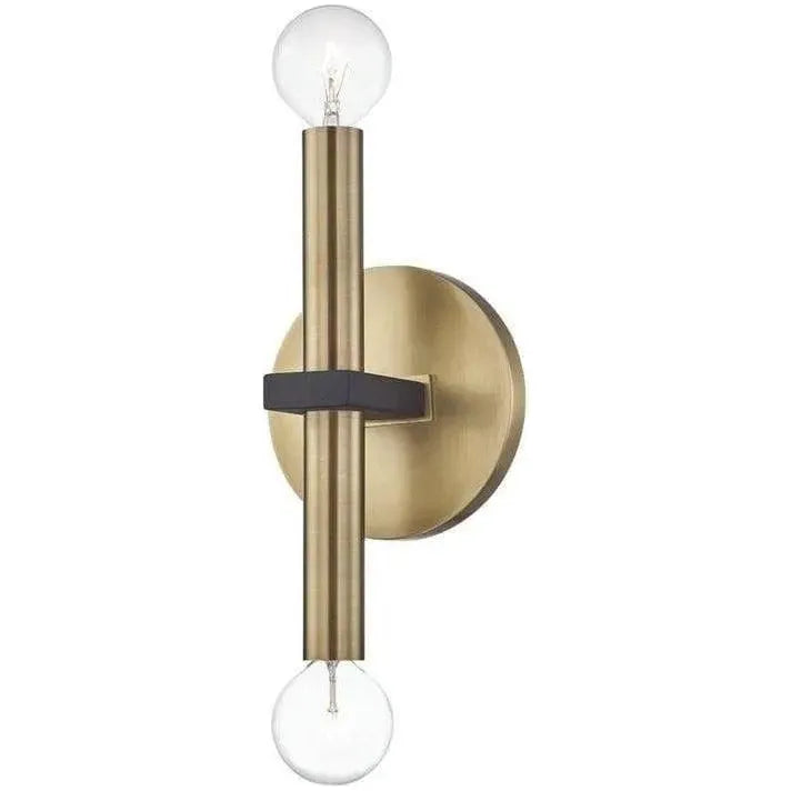 Mitzi - Colette Wall Sconce - H296102-AGB/BK | Montreal Lighting & Hardware