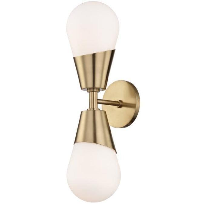 Mitzi - Cora Double Wall Sconce - H101102-AGB | Montreal Lighting & Hardware