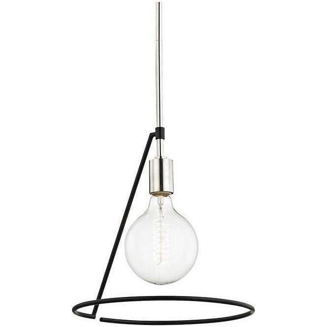 Mitzi - Dana Cone Pendant - H245701-PN/BK | Montreal Lighting & Hardware