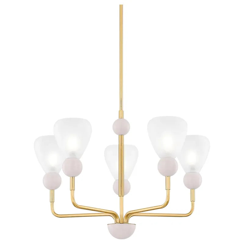 Mitzi - Doreen Chandelier - H904805-AGB/SPG | Montreal Lighting & Hardware