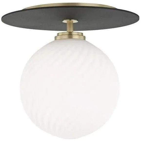 Mitzi - Ellis Flush Mount - H200501L-AGB/BK | Montreal Lighting & Hardware