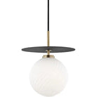 Mitzi - Ellis Pendant - H200701L-AGB/BK | Montreal Lighting & Hardware