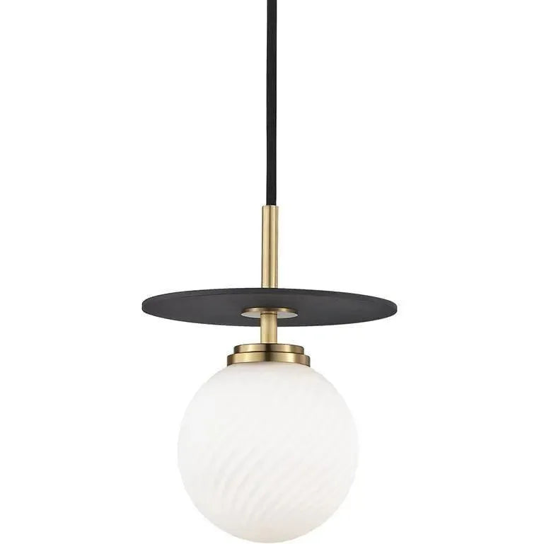Mitzi - Ellis Pendant - H200701L-AGB/BK | Montreal Lighting & Hardware