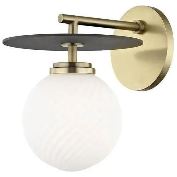 Mitzi - Ellis Wall Sconce - H200101-AGB/BK | Montreal Lighting & Hardware