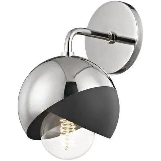Mitzi - Emma Wall Sconce - H168101-PN/BK | Montreal Lighting & Hardware