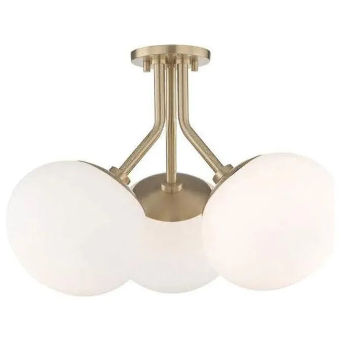 Mitzi - Estee Semi Flush Mount - H134603-AGB | Montreal Lighting & Hardware