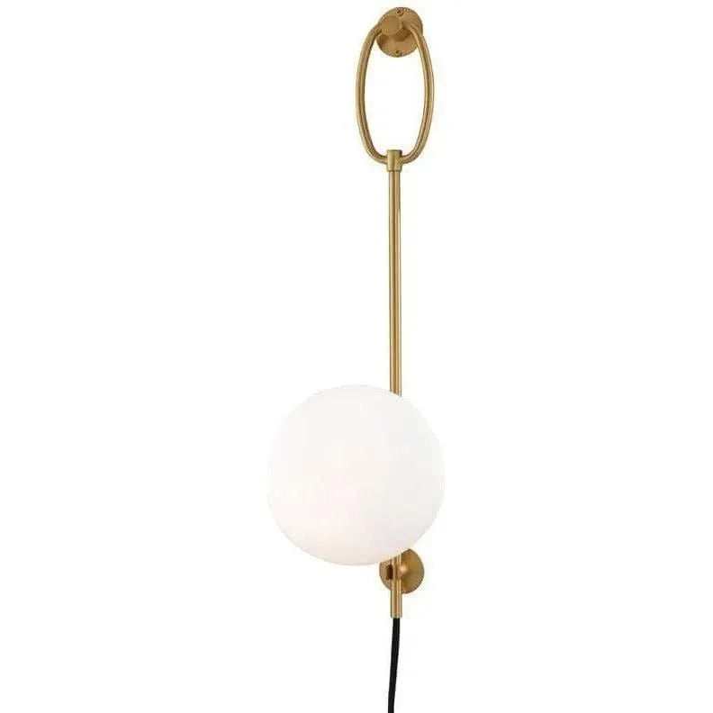 Mitzi - Gina Wall Sconce With Plug - HL290101-AGB | Montreal Lighting & Hardware