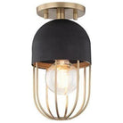 Mitzi - Haley Flush Mount - H145601-AGB/BK | Montreal Lighting & Hardware