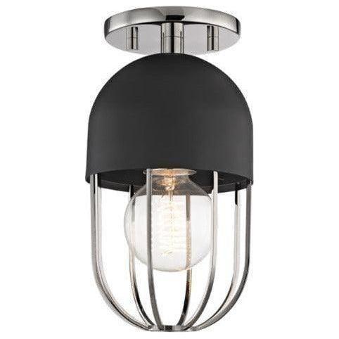 Mitzi - Haley Flush Mount - H145601-PN/BK | Montreal Lighting & Hardware