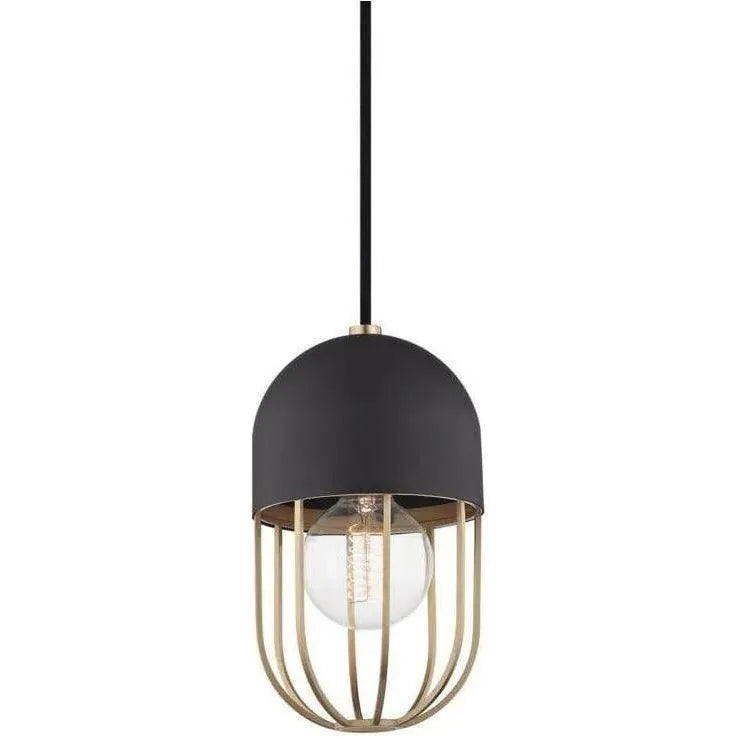 Mitzi - Haley Pendant - H145701-AGB/BK | Montreal Lighting & Hardware