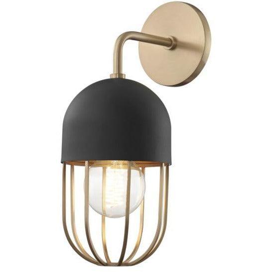 Mitzi - Haley Wall Sconce - H145101-AGB/BK | Montreal Lighting & Hardware