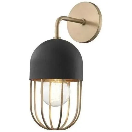 Mitzi - Haley Wall Sconce - H145101-AGB/BK | Montreal Lighting & Hardware