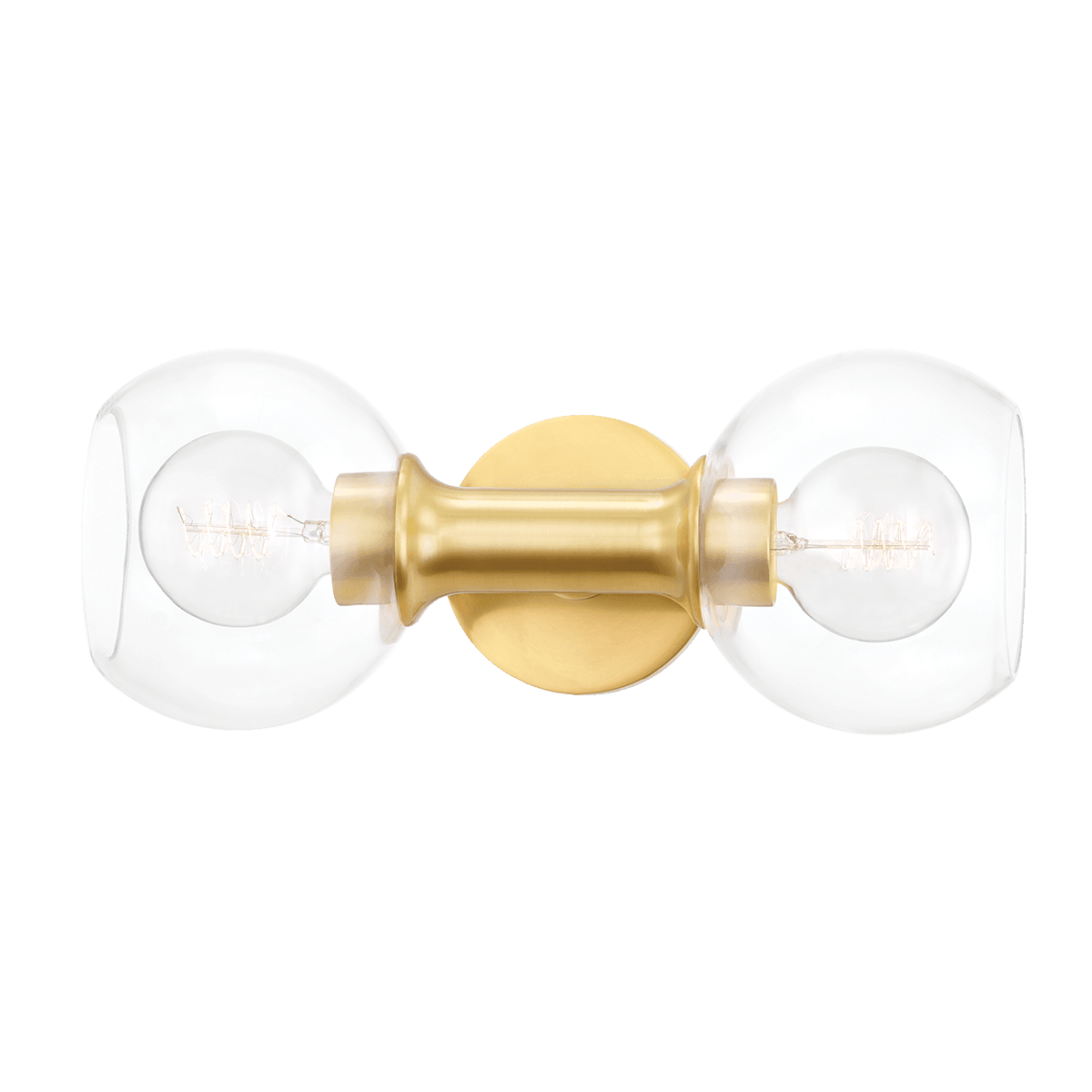 Mitzi - Leslie Double Bath Bracket - H543302-AGB | Montreal Lighting & Hardware