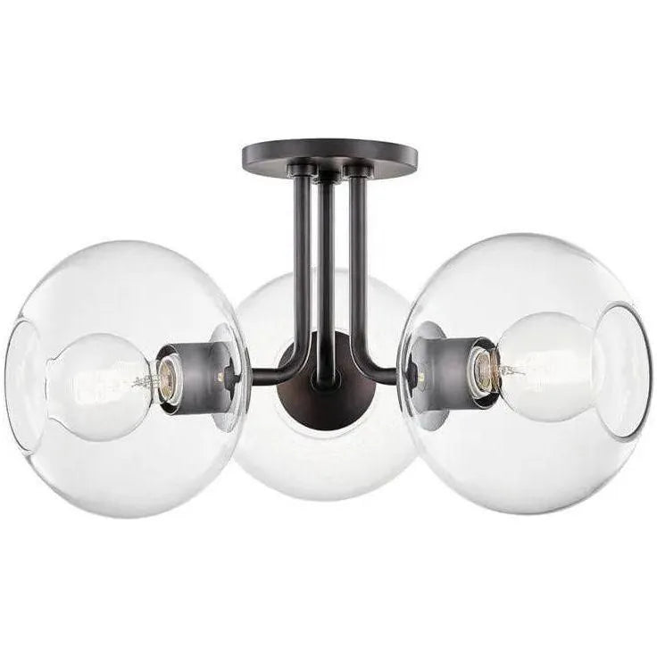 Mitzi - Margot Triple Semi Flush Mount - H270603-AGB | Montreal Lighting & Hardware