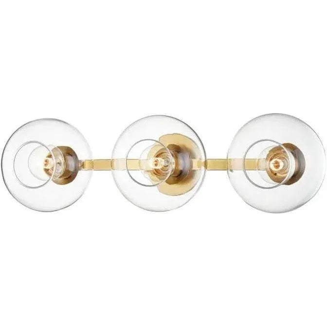Mitzi - Margot Triple Wall Sconce - H270103-AGB | Montreal Lighting & Hardware