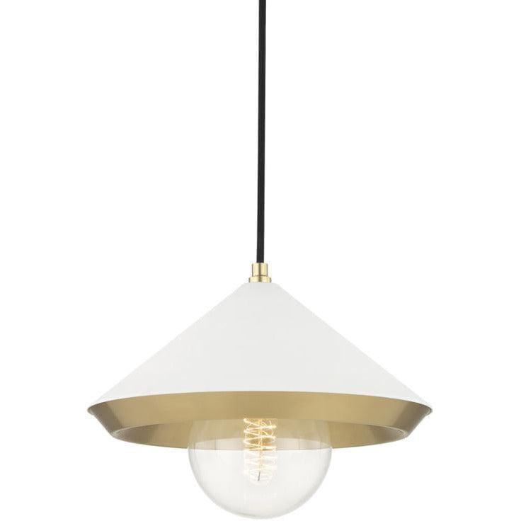 Mitzi - Marnie Pendant - H139701L-AGB/WH | Montreal Lighting & Hardware
