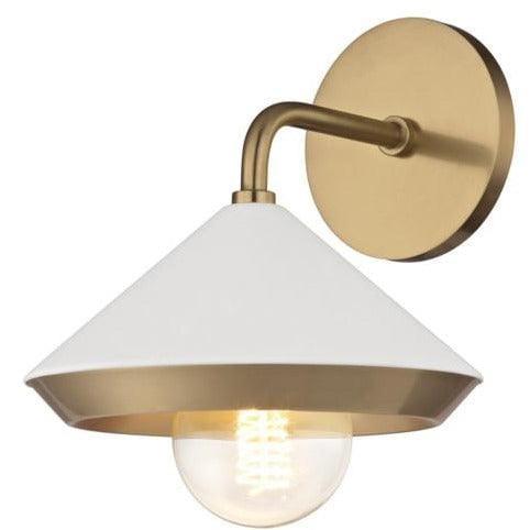 Mitzi - Marnie Wall Sconce - H139101-AGB/WH | Montreal Lighting & Hardware