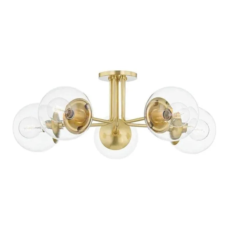 Mitzi - Meadow Semi Flush Mount - H503605-AGB | Montreal Lighting & Hardware