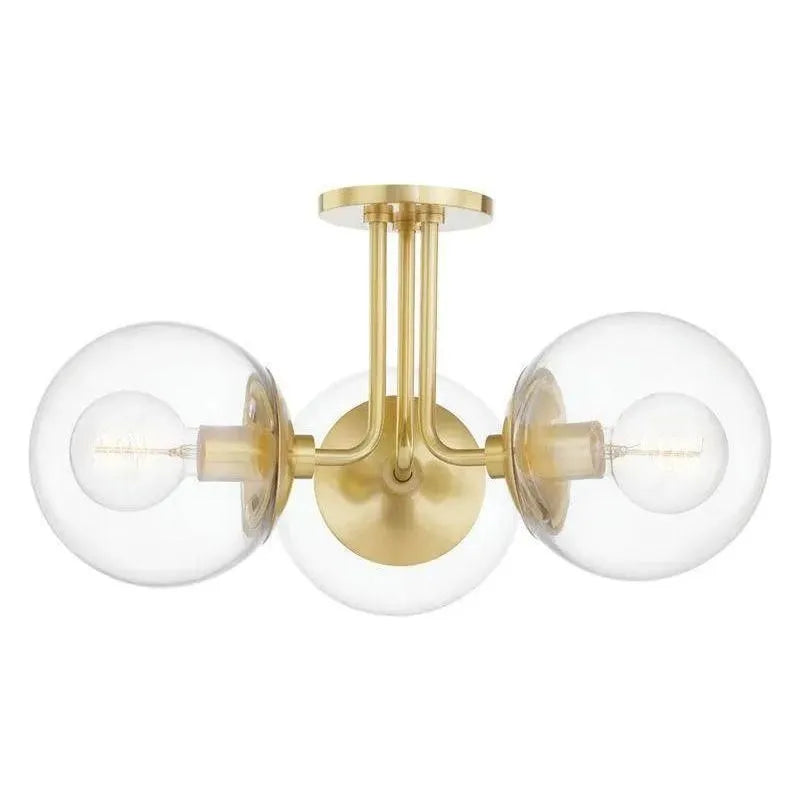 Mitzi - Meadow Triple Semi Flush Mount - H503603-AGB | Montreal Lighting & Hardware