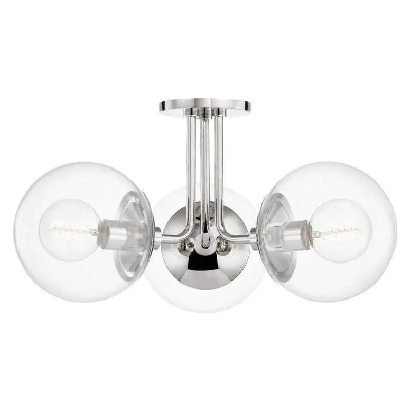 Mitzi - Meadow Triple Semi Flush Mount - H503603-PN | Montreal Lighting & Hardware
