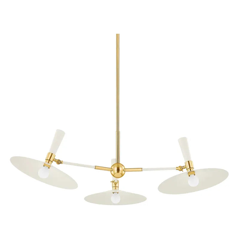 Mitzi - Milena Chandelier - H906803-AGB/SCR | Montreal Lighting & Hardware