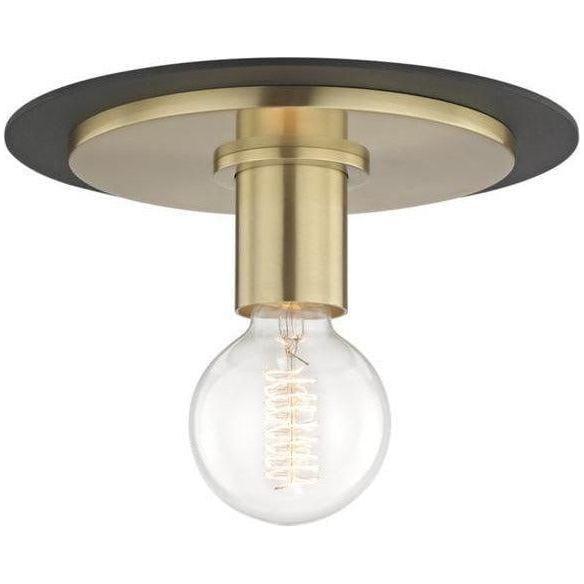 Mitzi - Milo Flush Mount - H137501S-AGB/BK | Montreal Lighting & Hardware