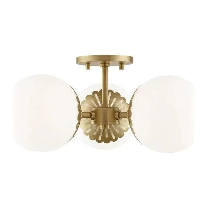 Mitzi - Paige Semi Flush Mount - H193603-AGB | Montreal Lighting & Hardware