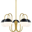 Mitzi - Renee Chandelier - H344805-AGB/BK | Montreal Lighting & Hardware