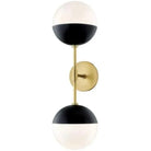 Mitzi - Renee Double Wall Sconce - H344102A-AGB/BK | Montreal Lighting & Hardware