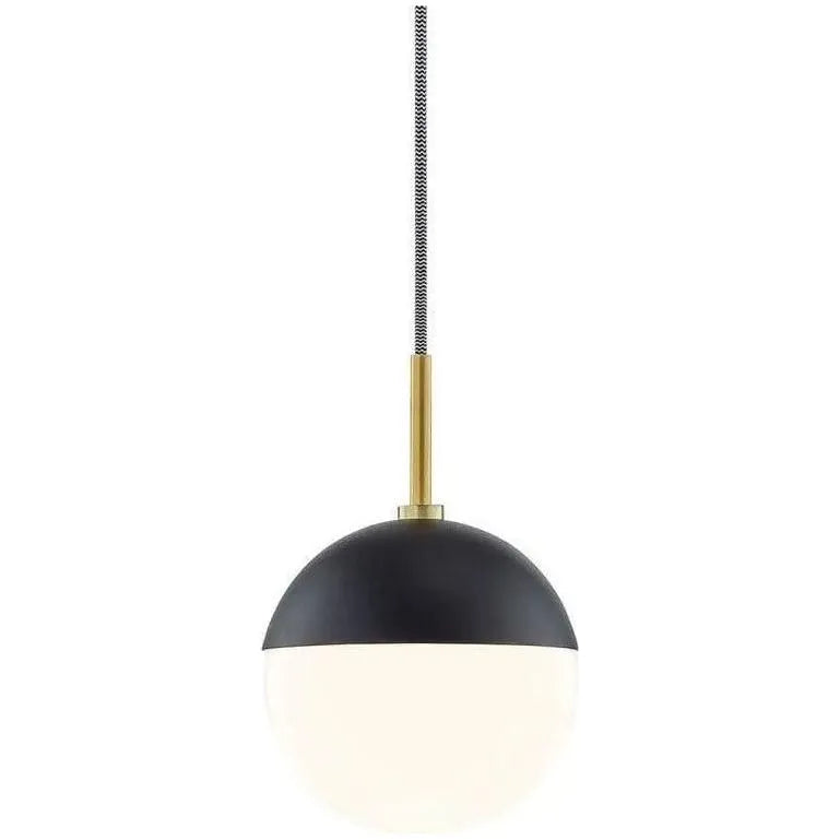 Mitzi - Renee Pendant - H344701-AGB/BK | Montreal Lighting & Hardware