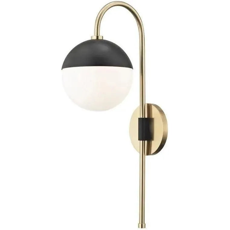 Mitzi - Renee Plug-In Wall Sconce - HL249101-AGB/BK | Montreal Lighting & Hardware