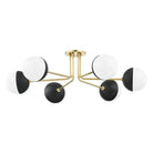 Mitzi - Renee Semi Flush Mount - H344606-AGB/BK | Montreal Lighting & Hardware
