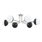 Mitzi - Renee Semi Flush Mount - H344606-PN/BK | Montreal Lighting & Hardware