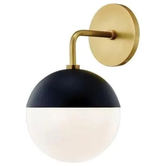 Mitzi - Renee Wall Sconce - H344101-AGB/BK | Montreal Lighting & Hardware