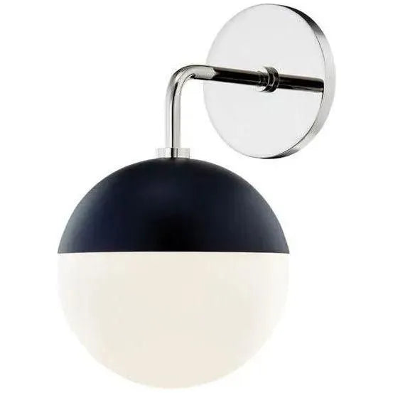 Mitzi - Renee Wall Sconce - H344101-PN/BK | Montreal Lighting & Hardware