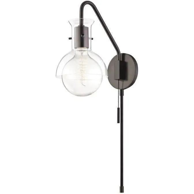 Mitzi - Riley Plug-In Glass Wall Sconce - HL111101G-OB | Montreal Lighting & Hardware