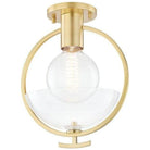 Mitzi - Ringo Semi Flush Mount - H387601-AGB | Montreal Lighting & Hardware