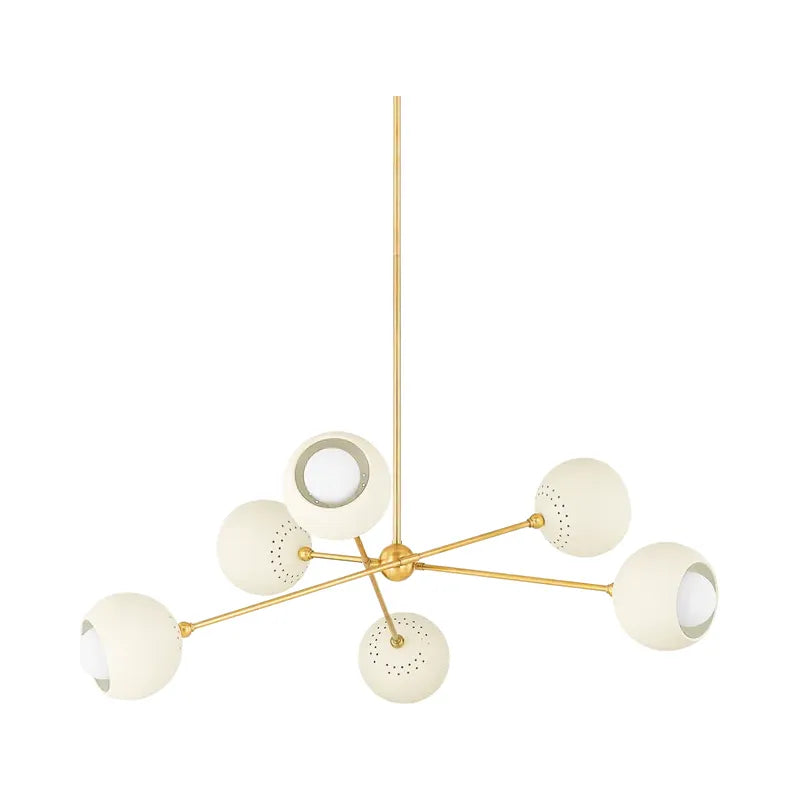 Mitzi - Saylor Chandelier - H832806-AGB/SCR | Montreal Lighting & Hardware