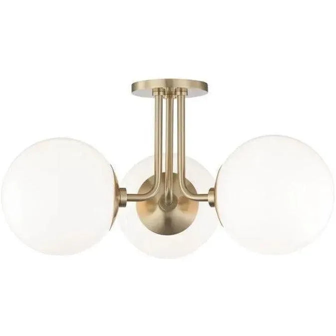 Mitzi - Stella Triple Semi Flush Mount - H105603-AGB | Montreal Lighting & Hardware