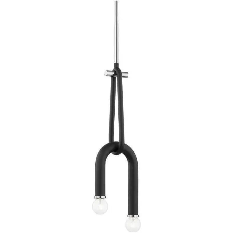Mitzi - Whit Pendant - H382702-PN/BK | Montreal Lighting & Hardware