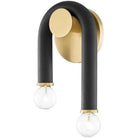 Mitzi - Whit Wall Sconce - H382102-AGB/BK | Montreal Lighting & Hardware