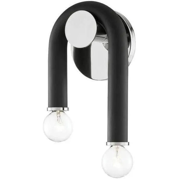 Mitzi - Whit Wall Sconce - H382102-PN/BK | Montreal Lighting & Hardware